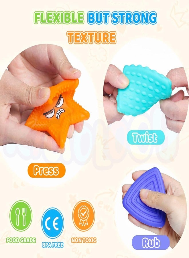 Kidology Sensory Shapes Toys for Kids - Shape Stress Relief Toy - Fidget Sensory Toys for Focus, Stress Relief & Calming Play - Fun Learning Shapes for Toddlers & Children(Pack of 6) - Image 4